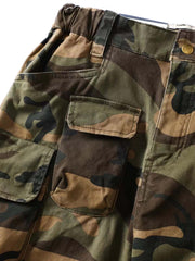 カモフラージュ 多口ポケット ワークパンツ