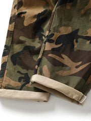 カモフラージュ 多口ポケット ワークパンツ