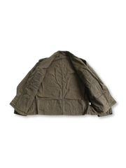 ワックスコットンジャケット、複数ポケット付き