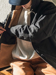 シープボアキャンバス フーデッドジャケット