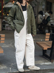 シープボアキャンバス フーデッドジャケット