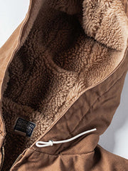 シープボアキャンバス フーデッドジャケット