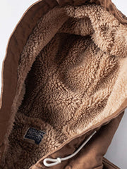 シープボアキャンバス フーデッドジャケット