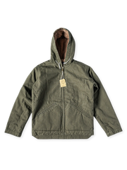 シープボアキャンバス フーデッドジャケット