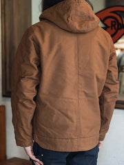 シープボアキャンバス フーデッドジャケット