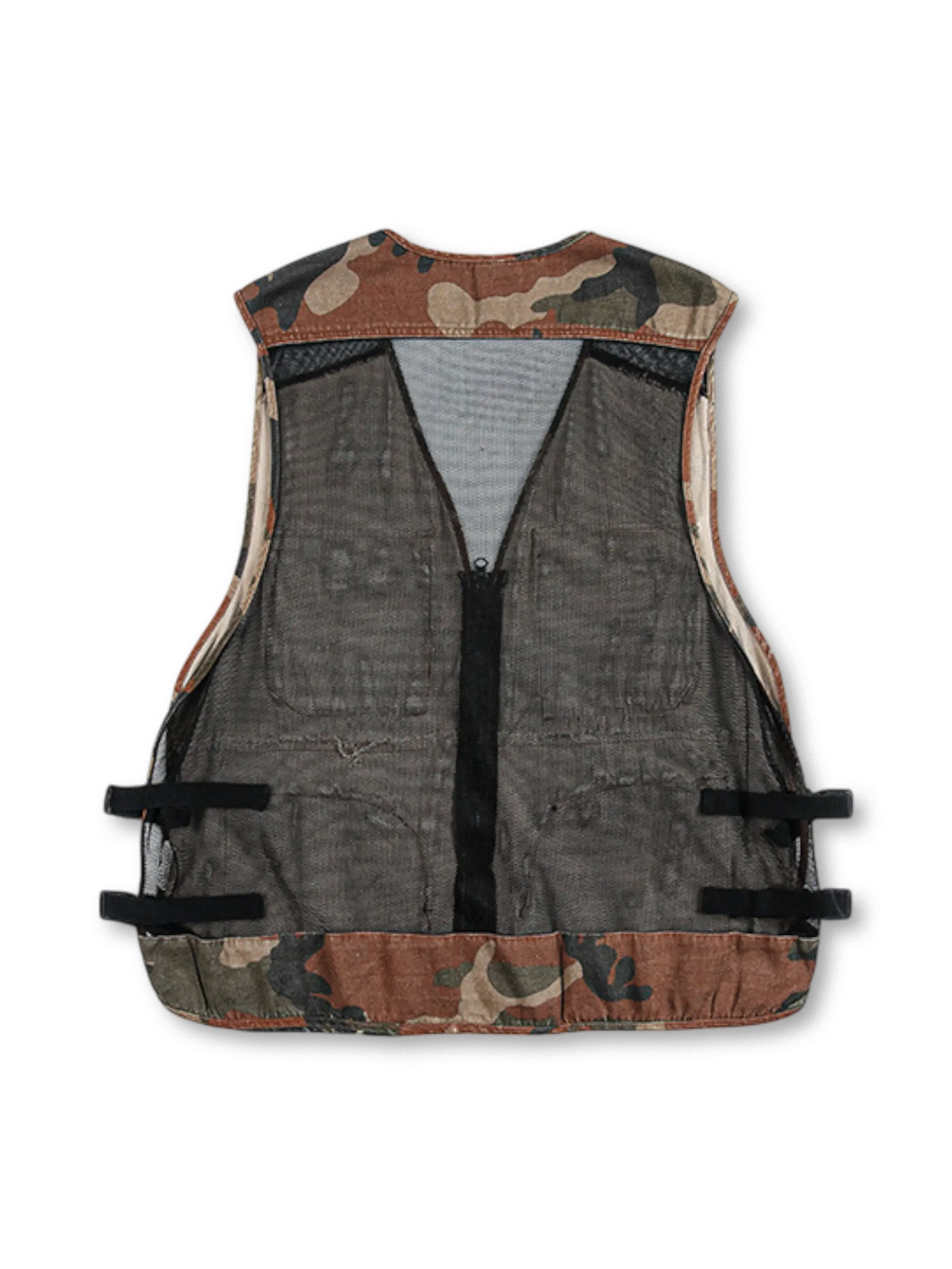 カモフラージュ柄ベスト正面ビュー