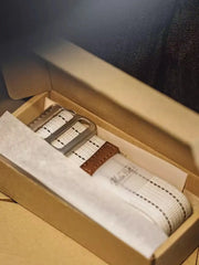 ネイビー編み込みベルト