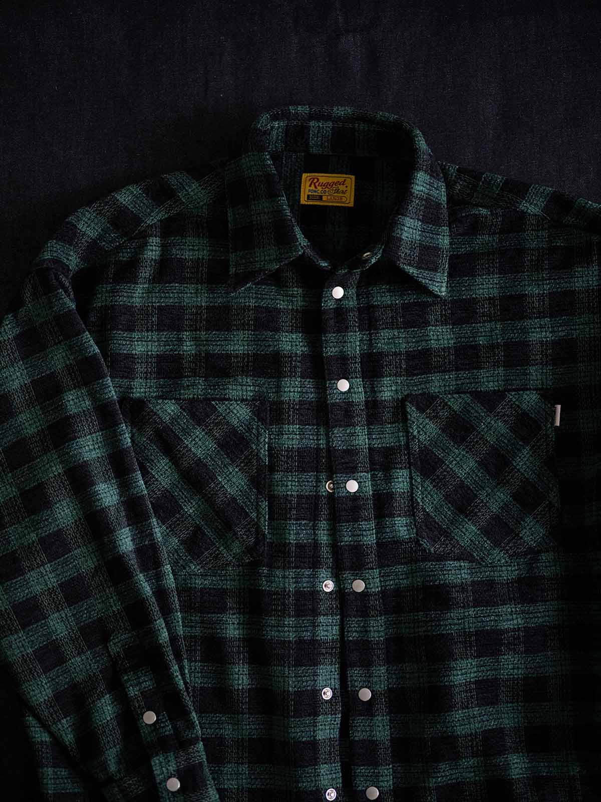 チカーノチェック フランネルシャツ 全体外観