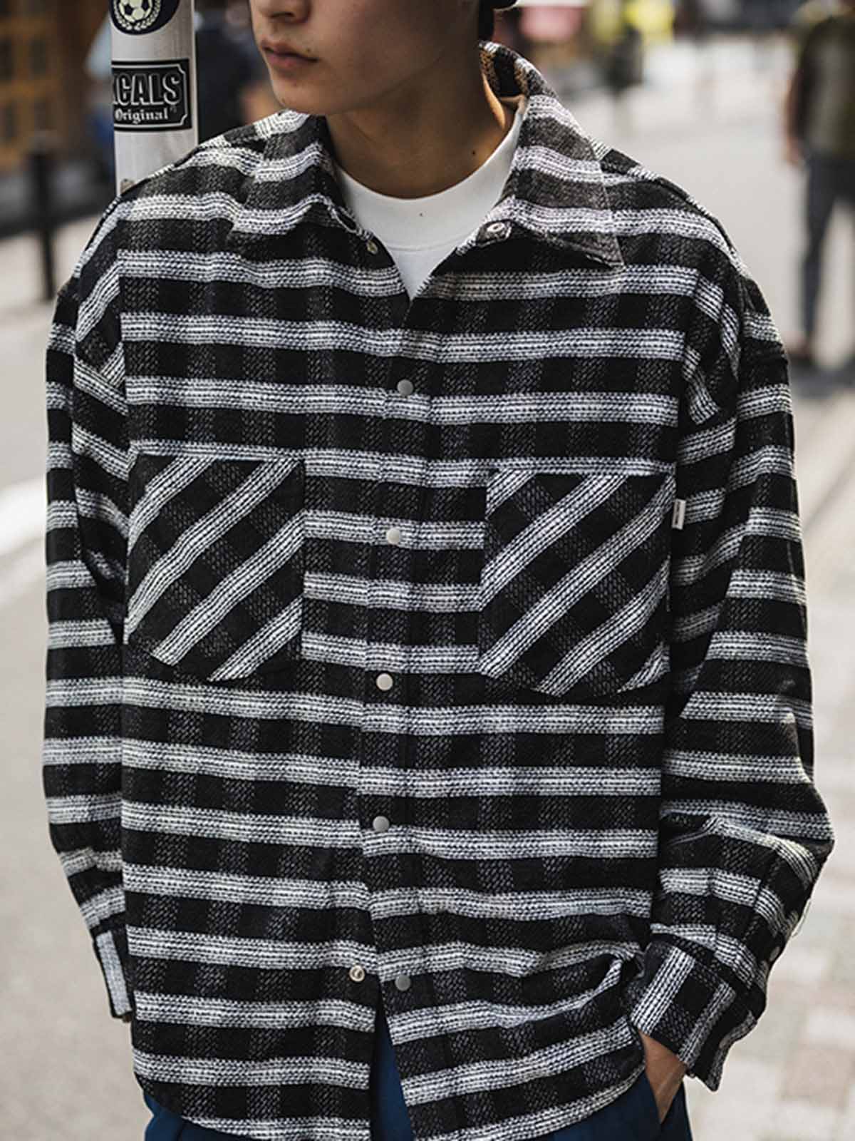チカーノチェック フランネルシャツ 全体外観