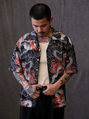 ダブルスネークブレイズ アロハシャツ