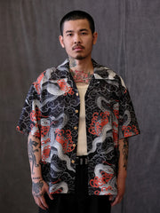 ダブルスネークブレイズ アロハシャツ