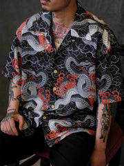 ダブルスネークブレイズ アロハシャツ