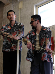 ダブルスネークブレイズ アロハシャツ