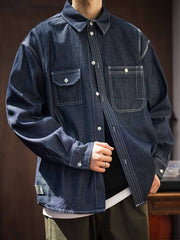 9oz ウォッシュド デニムシャツ