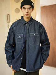 9oz ウォッシュド デニムシャツ