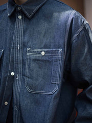 9oz ウォッシュド デニムシャツ