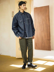 9oz ウォッシュド デニムシャツ