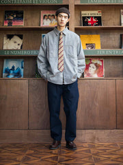 日本製ヘリンボーンCPOシャツ