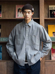 日本製ヘリンボーンCPOシャツ