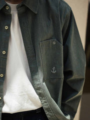 日本製ヘリンボーンCPOシャツ