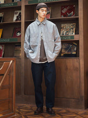 日本製ヘリンボーンCPOシャツ