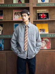 日本製ヘリンボーンCPOシャツ