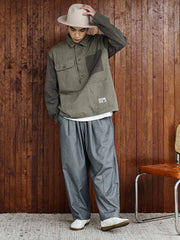 モデル着用のPOPOVER ワイルドシャツによるコーディネート