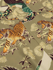虎と孔雀のヴィンテージ50’sスタイル開襟シャツ