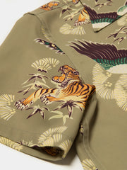 虎と孔雀のヴィンテージ50’sスタイル開襟シャツ