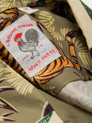 虎と孔雀のヴィンテージ50’sスタイル開襟シャツ