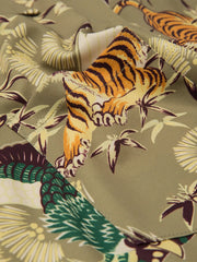 虎と孔雀のヴィンテージ50’sスタイル開襟シャツ