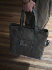 ヴィンテージキャンバスジップトートバッグ