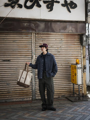 スウェーデン風ヴィンテージ マルチポケット ワイドパンツ