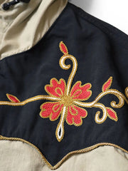 エスニックフラワー刺繍 マウンテンジャケット