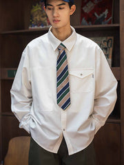 1950年代 アメリカンレトロ ストライプ シルク ハンドメイドネクタイ