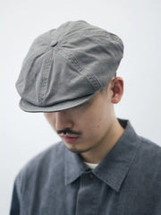 ビッグサイズヘリンボーンニュースボーイキャップ