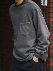 ヴィンテージダブルフェイスフリース長袖スウェット