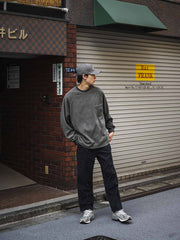 ヴィンテージダブルフェイスフリース長袖スウェット