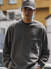 ヴィンテージダブルフェイスフリース長袖スウェット