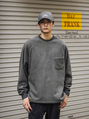 ヴィンテージダブルフェイスフリース長袖スウェット