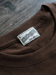 ブラウンヘムパッチTシャツ