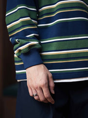 440g 重厚ヴィンテージストライプスウェット