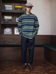 440g 重厚ヴィンテージストライプスウェット