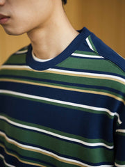 440g 重厚ヴィンテージストライプスウェット