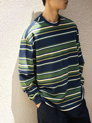 440g 重厚ヴィンテージストライプスウェット