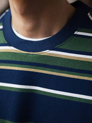 440g 重厚ヴィンテージストライプスウェット