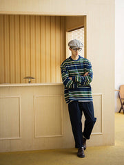 440g 重厚ヴィンテージストライプスウェット