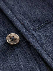 イタリアンカラースリムデニムシャツ