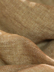 フレンチリネン無領ヘンリーネックシャツ