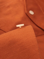 エアコットン・レトロ・キューバンカラー長袖シャツ